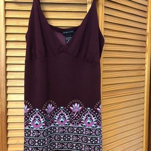Never worn M New York & Co tank w braided straps